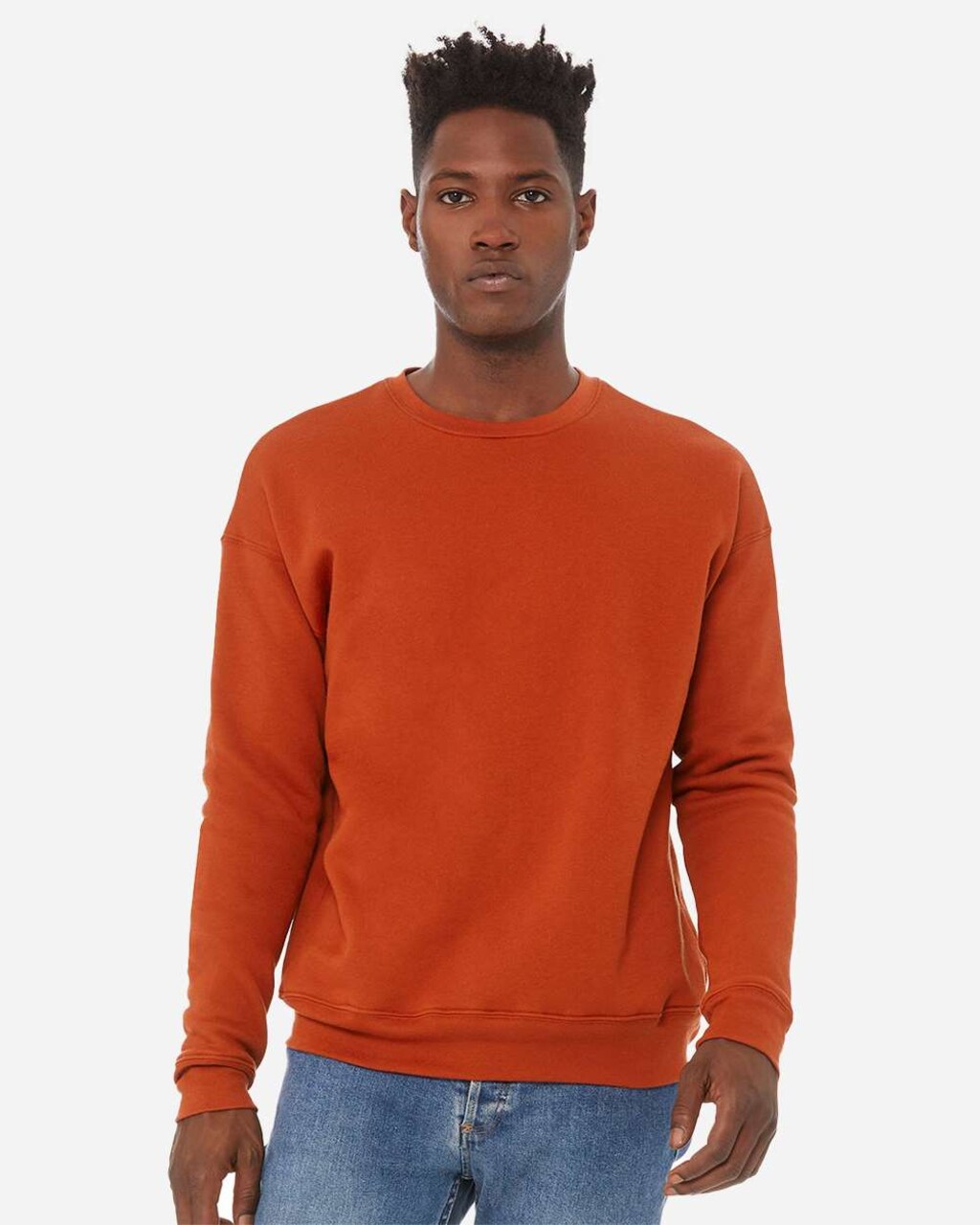BELLA+CANVAS Sponge Fleece Drop Shoulder Crewneck Sweatshirt for Casual, Streetwear & Layering Wear